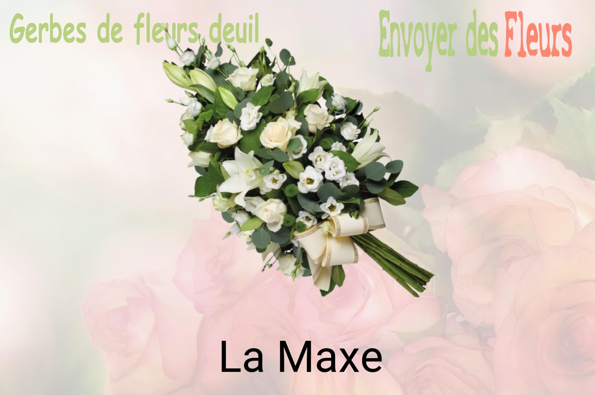 Gerbe de fleurs de deuil livrée à La Maxe